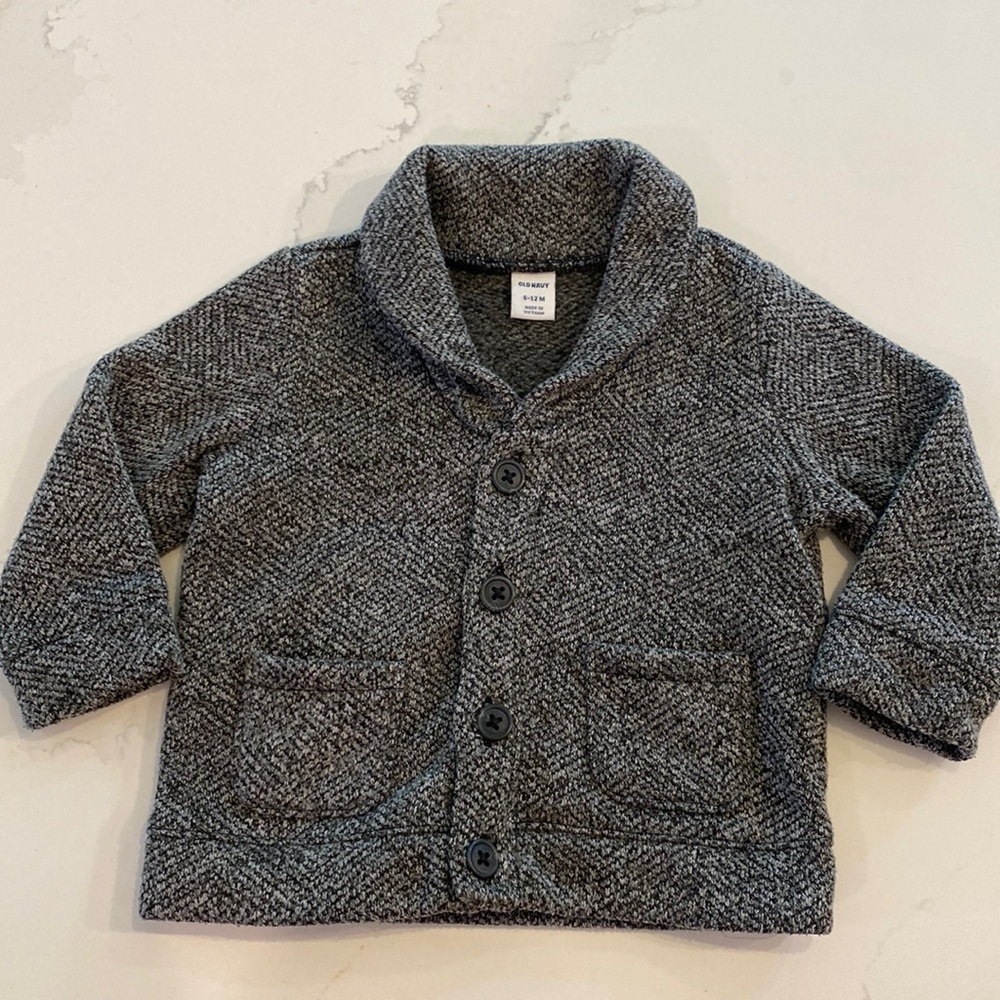 Cowl Neck Baby Cardigan